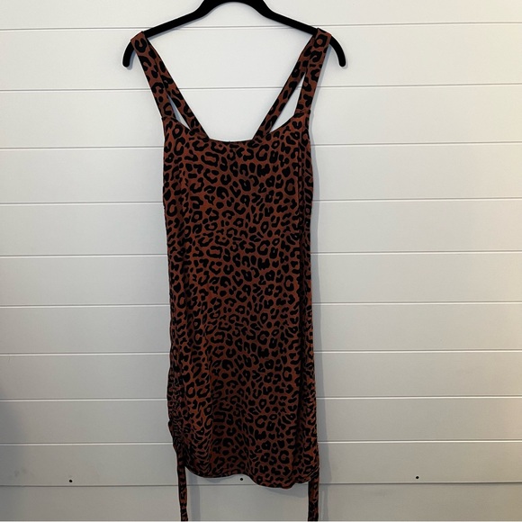 Lovers & Friends Tina Leopard Print Mini Dress Size Medium Indie Sleeze Sexy - Picture 9 of 10